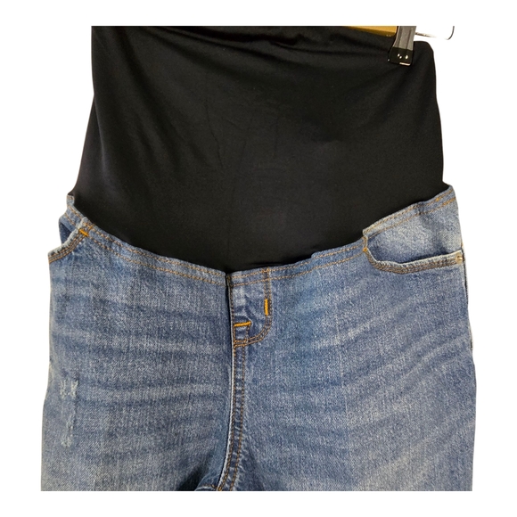 Ingrid & Isabel [Bundle Of 2] Sz 2 Maternity Crossover Panel Jean Leggings/pants - Picture 8 of 13